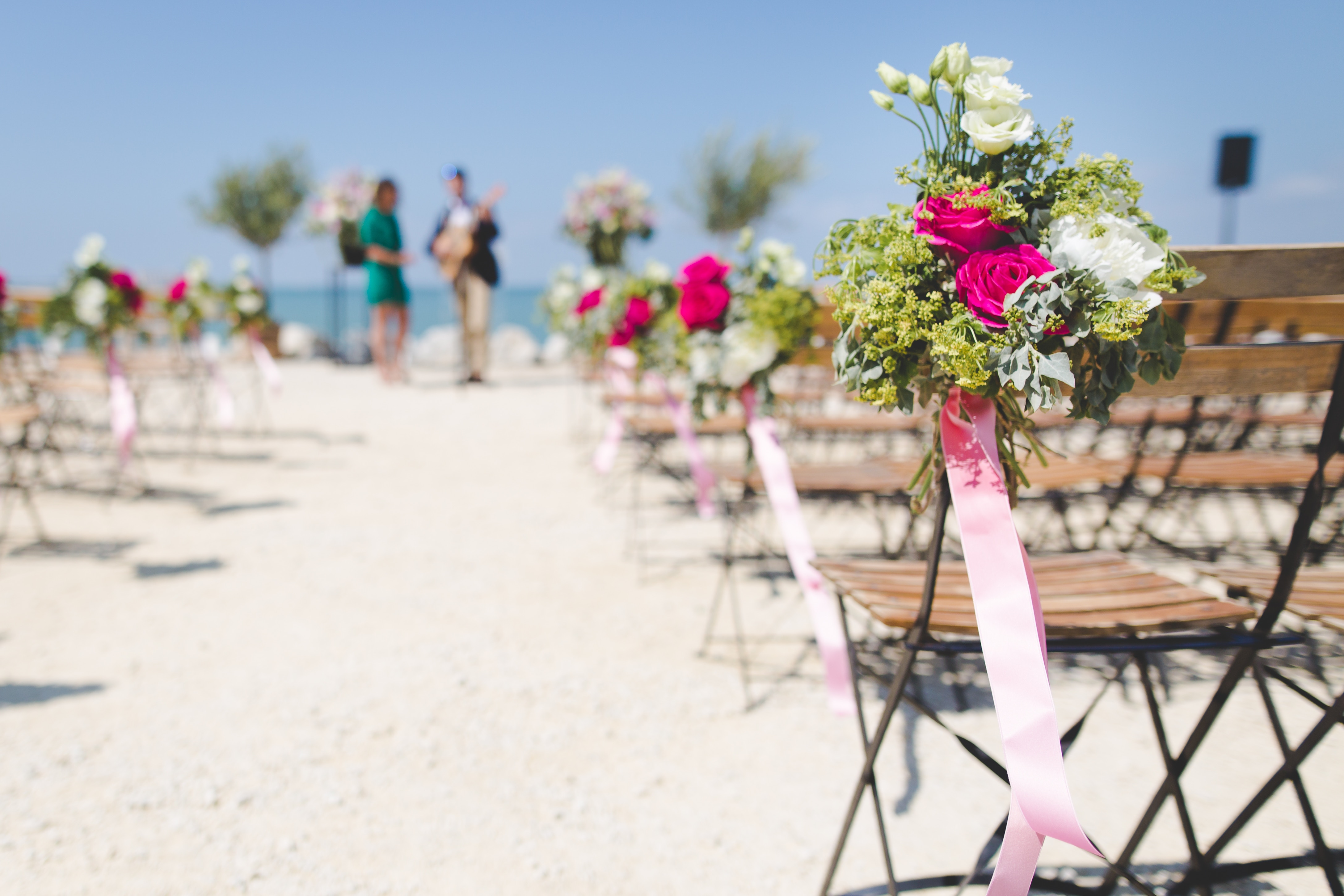 beach wedding ceremony